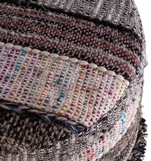 Home Trends Design Marrakech Upholstered Multi-Color Storage Stool