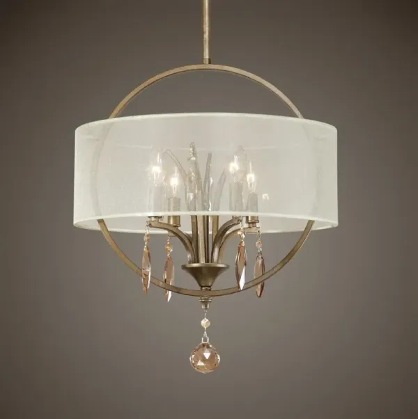 Uttermost Alenya 4-Light Gold Drum Pendant
