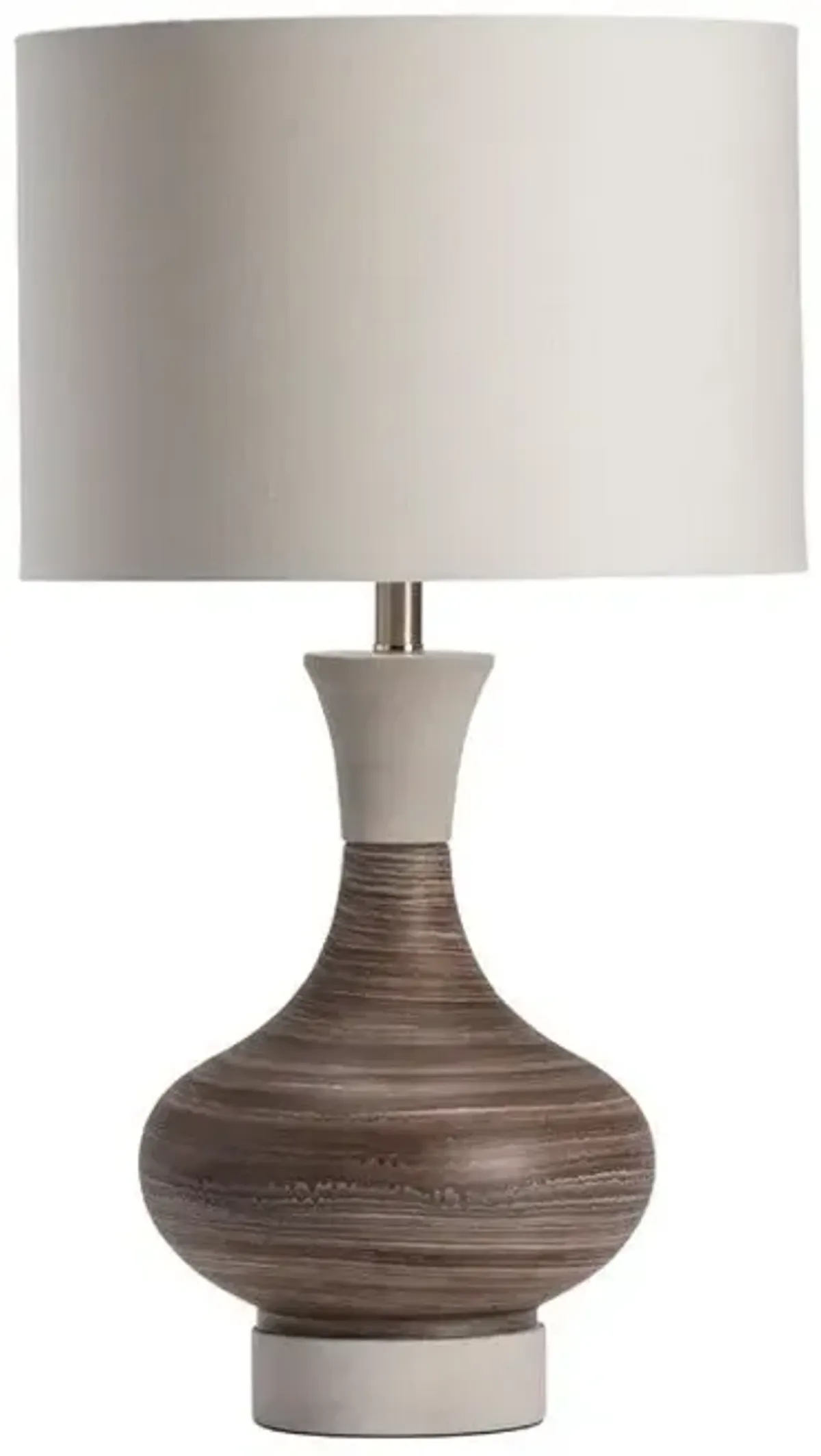 Crestview Watson Gray/White Table Lamp