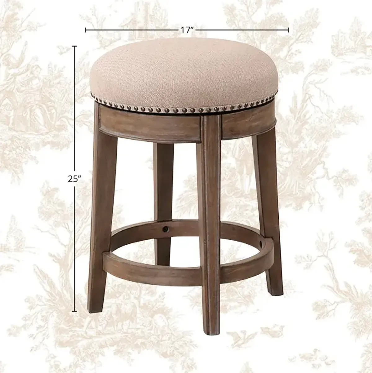 Parker House Sundance Sandstone Swivel Stool