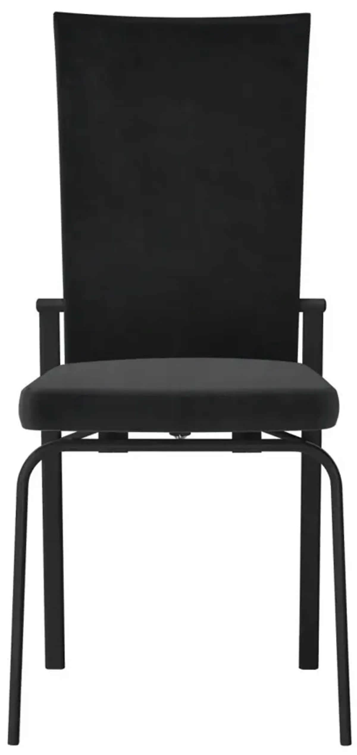 Chintaly Molly Black Contemporary Motion-Back Side Chair