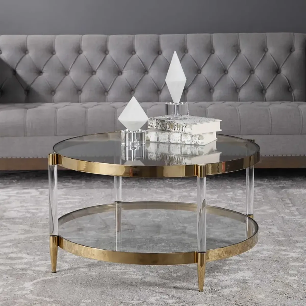 Uttermost Kellen Gold Coffee Table