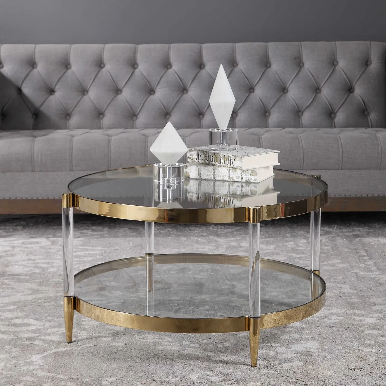 KELLEN GOLD COFFEE TABLE