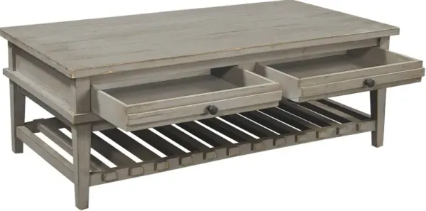 Aspenhome Reeds Farm Weathered Grey Coffee Table