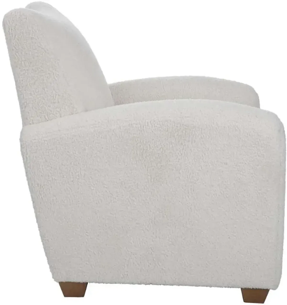 Uttermost Teddy Off-White Shearling Accent Chair