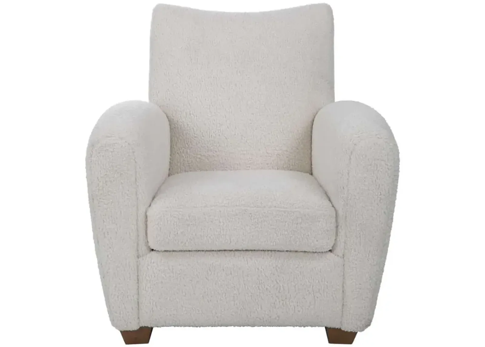 Uttermost Teddy Off-White Shearling Accent Chair