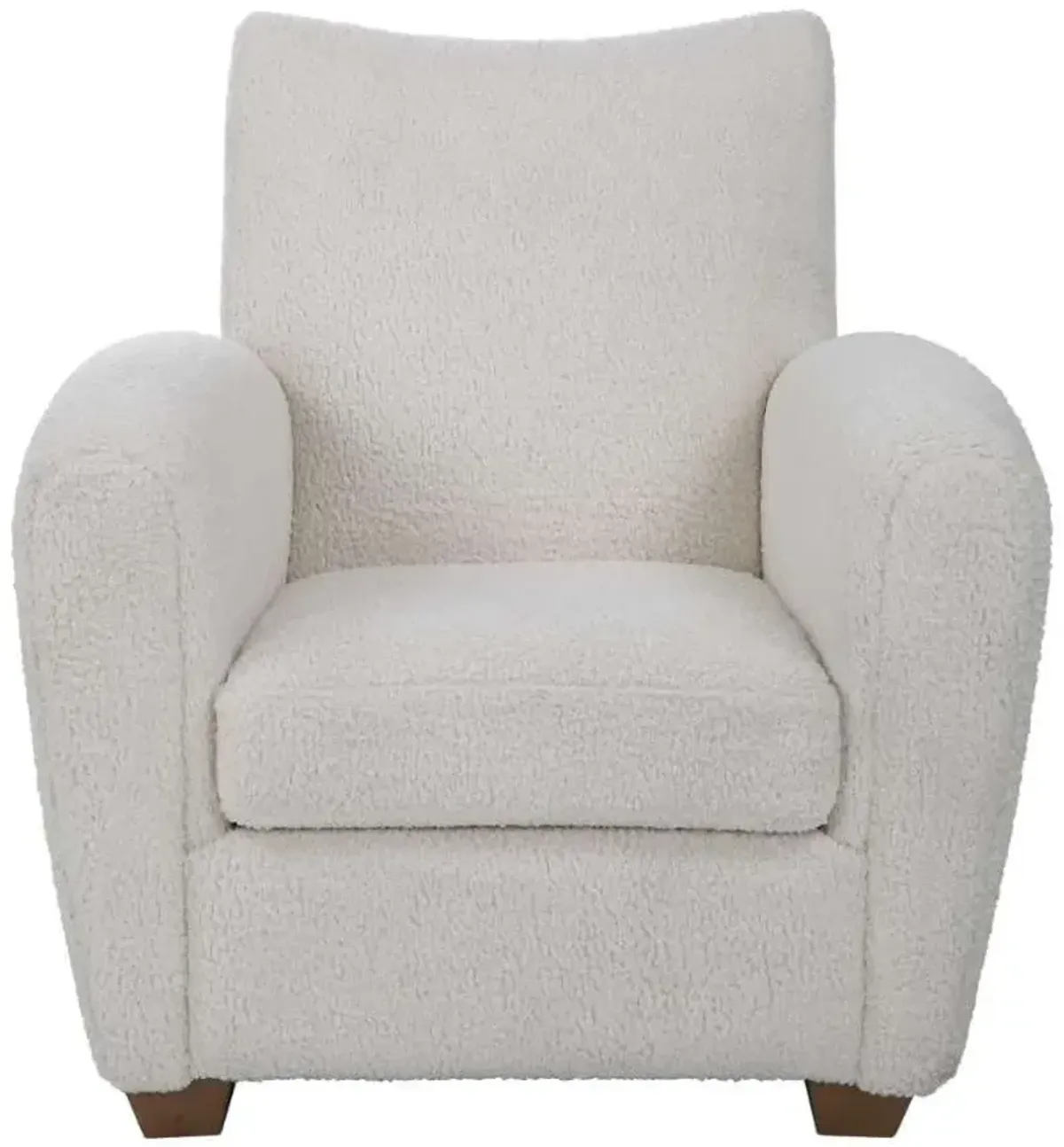 Uttermost Teddy Off-White Shearling Accent Chair