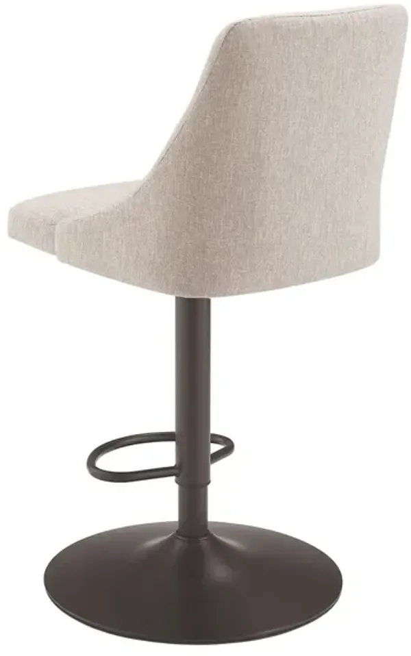 BELLEVUE ADJUSTABLE BAR STOOL - BEIGE