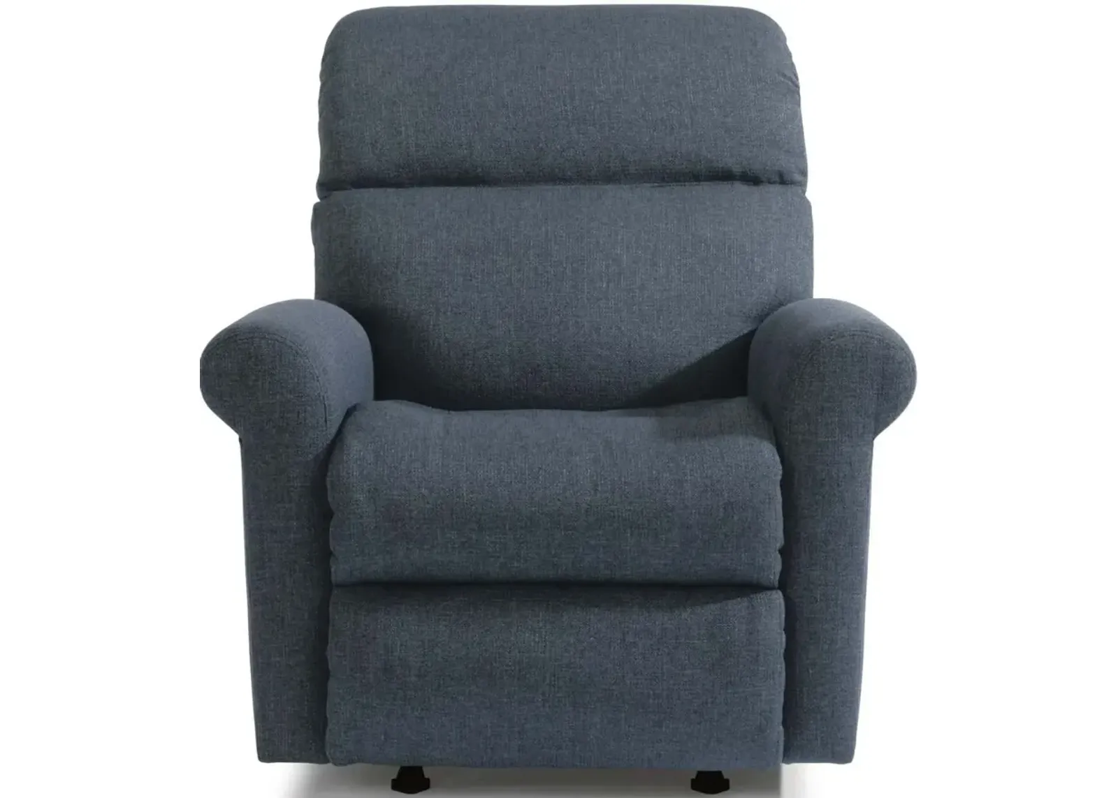 Flexsteel Davis Blue Power Rocking Recliner with Power Headrest