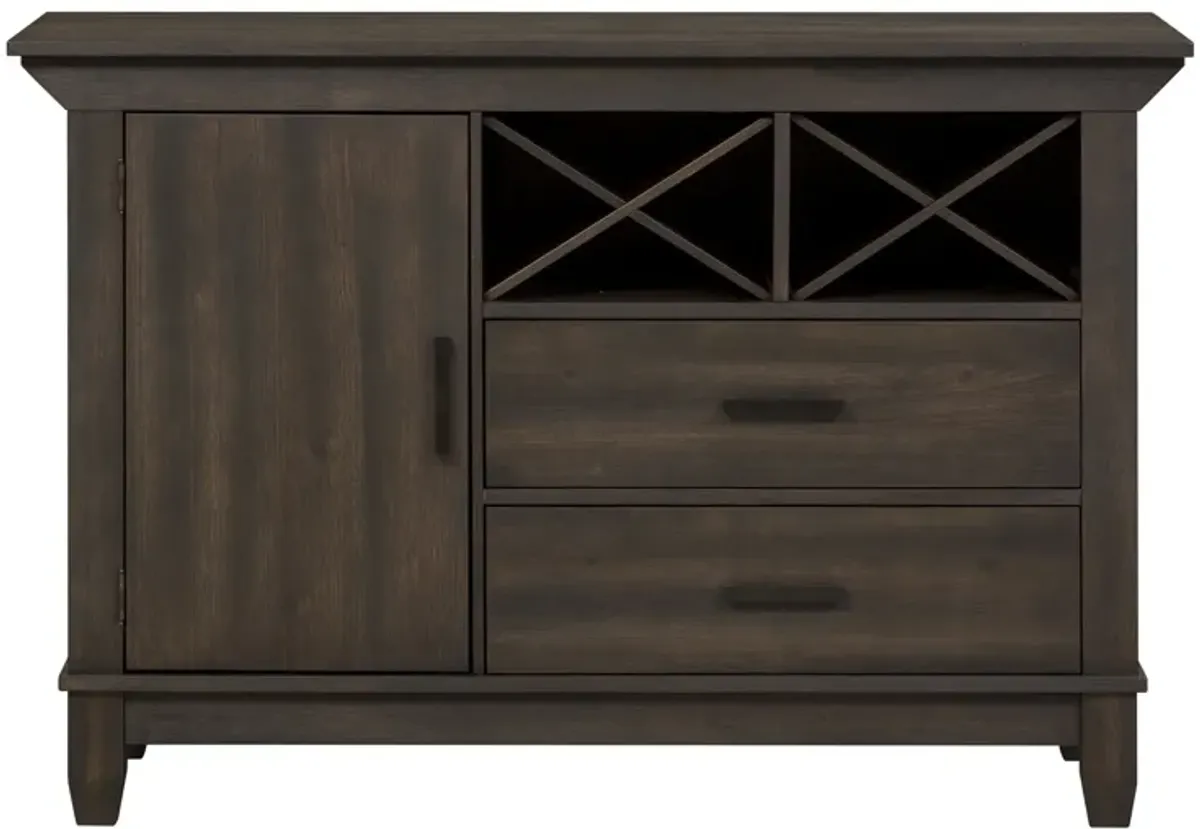 Liberty Furniture Double Bridge Dark Chestnut Sideboard