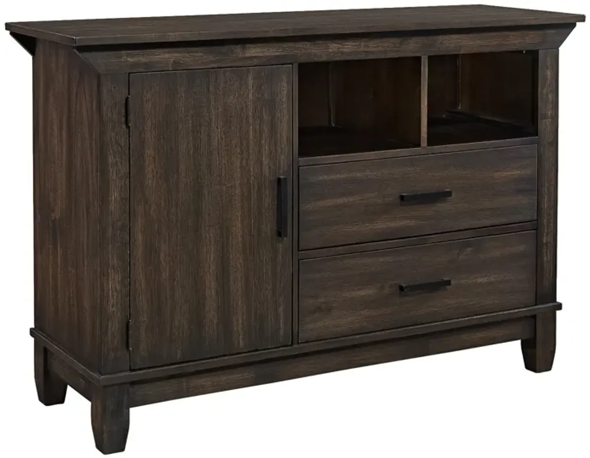 Liberty Furniture Double Bridge Dark Chestnut Sideboard