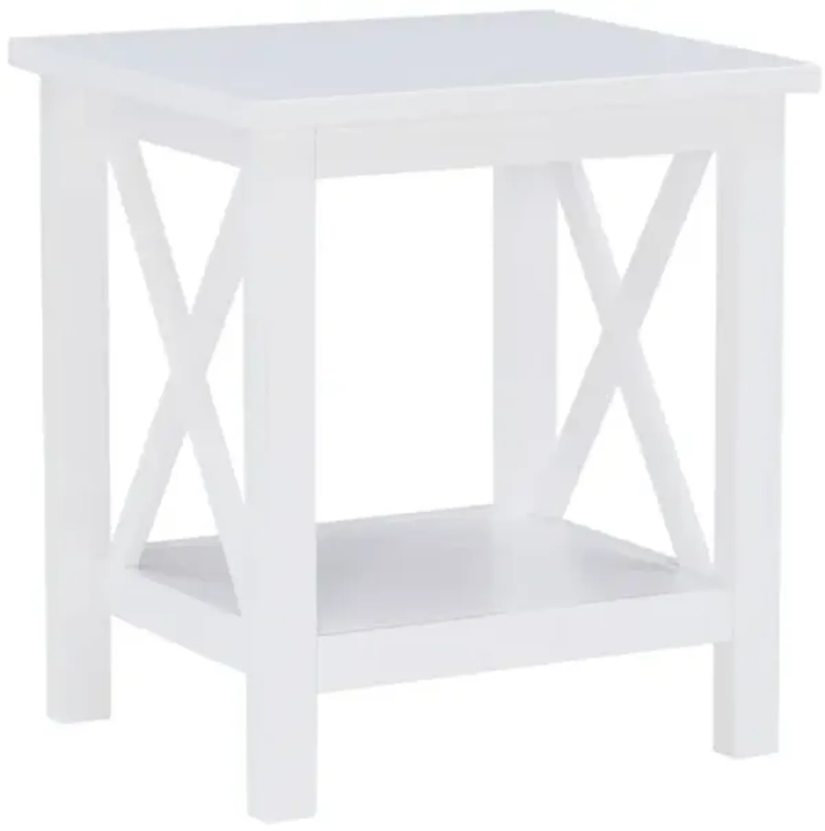 Linon Davis Antique White End Table