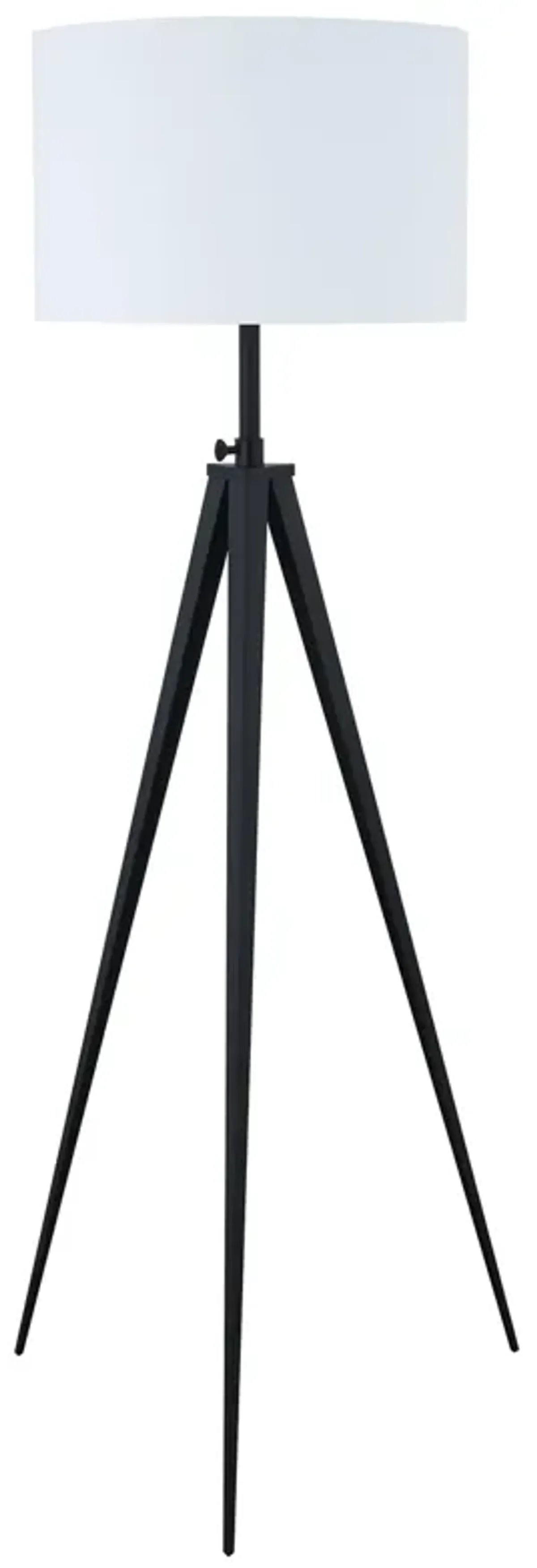 Coaster Harrington 60 Inch Drum Shade Metal Tripod Floor Lamp Black