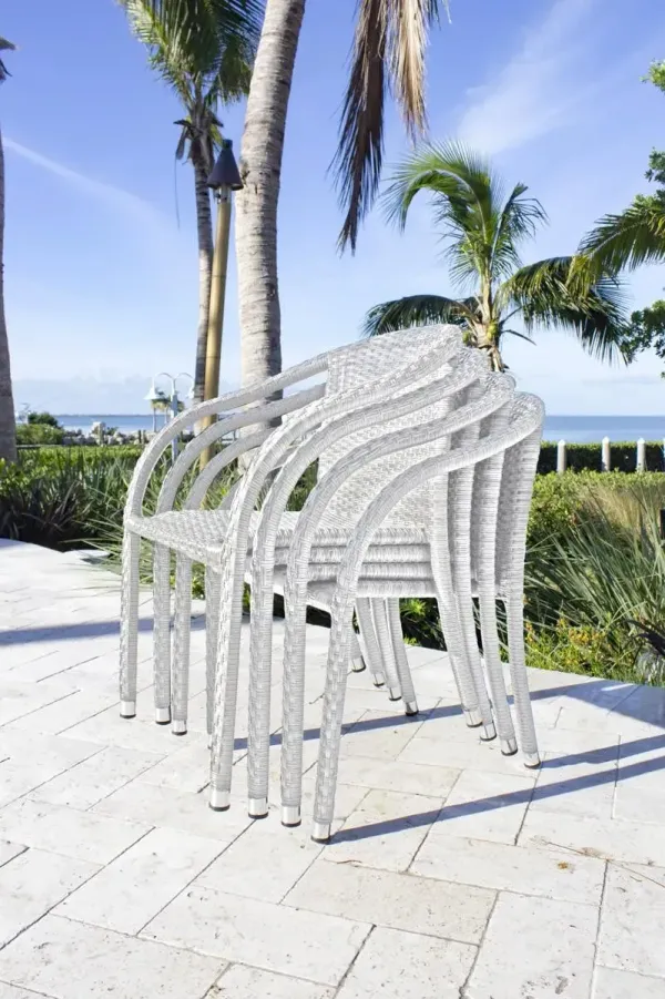 SANTORINI STACKABLE WOVEN ARMCHAIR