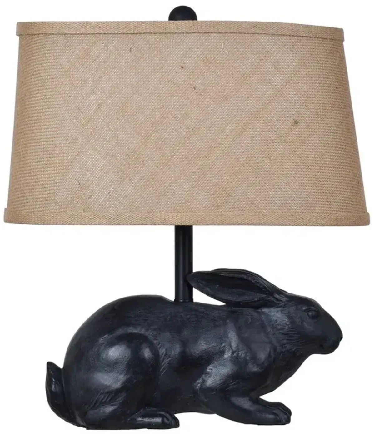 Crestview Rabbit Black Table Lamp