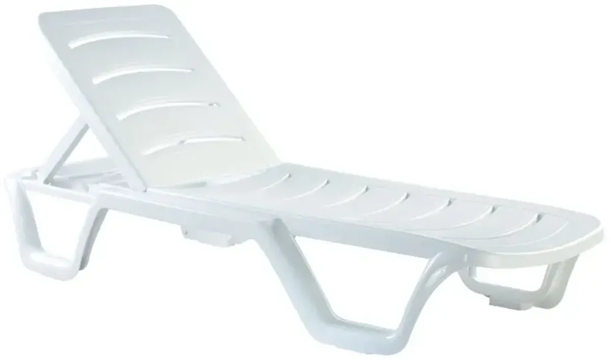 Compamia Sunlight Pool Chaise Lounge Chair White