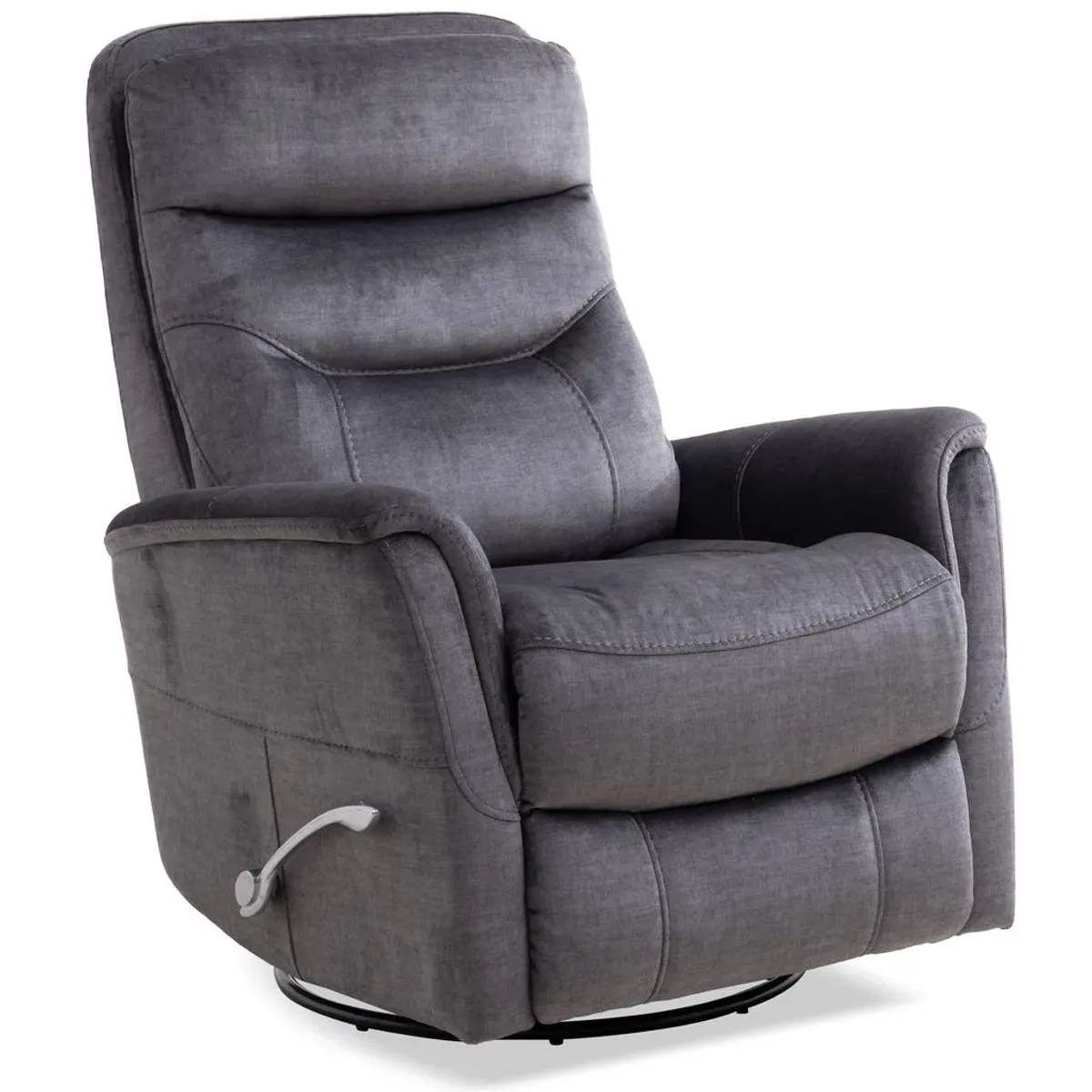 Parker House Gemini Capri Charcoal Manual Swivel Recliner