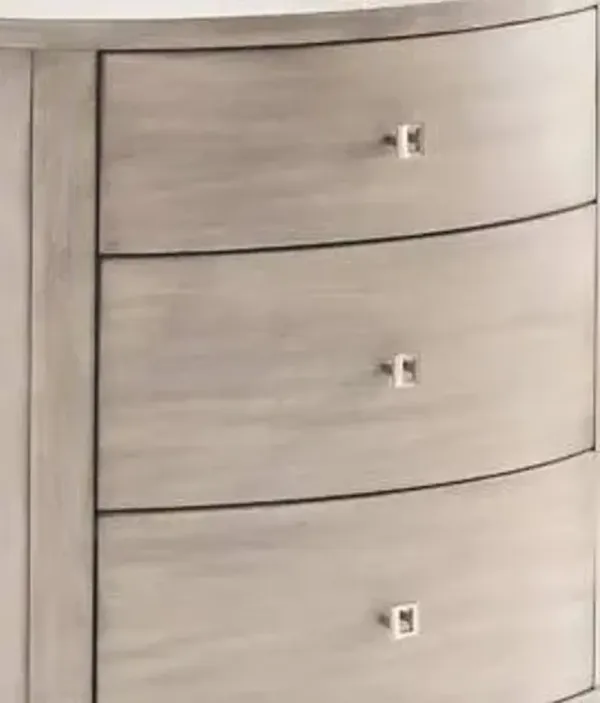 Crestview Hawthorne Estate Grey Wash Oval Chest