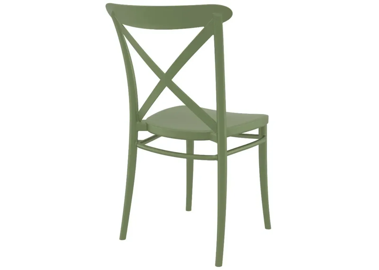 Compamia Cross Resin Outdoor Patio Chair Olive Green