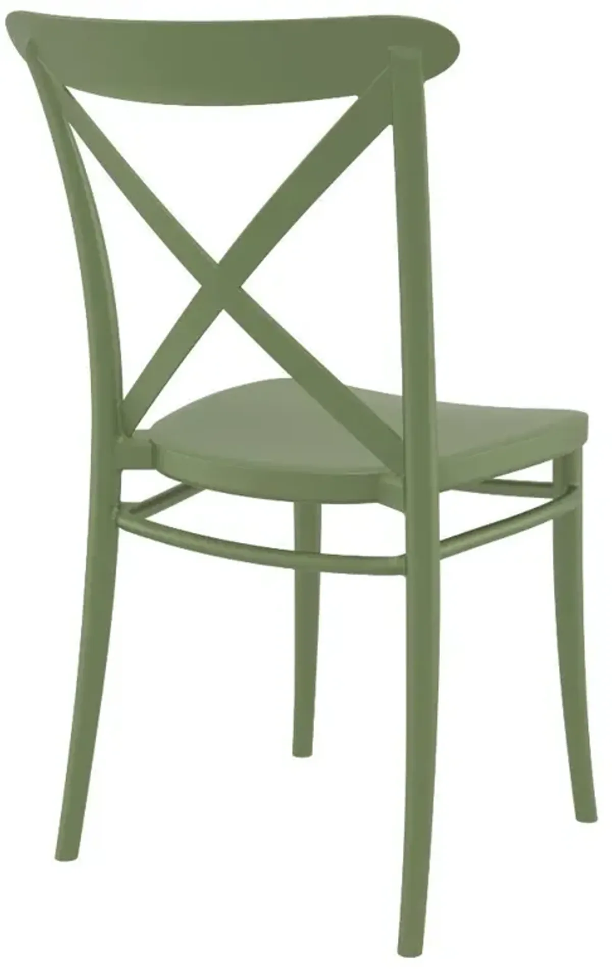 Compamia Cross Resin Outdoor Patio Chair Olive Green