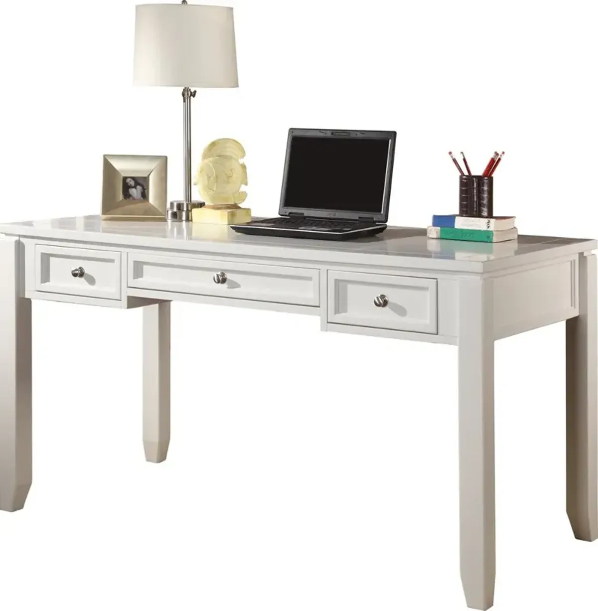 Parker House Boca Collection 57" Writing Desk in Cottage White Color