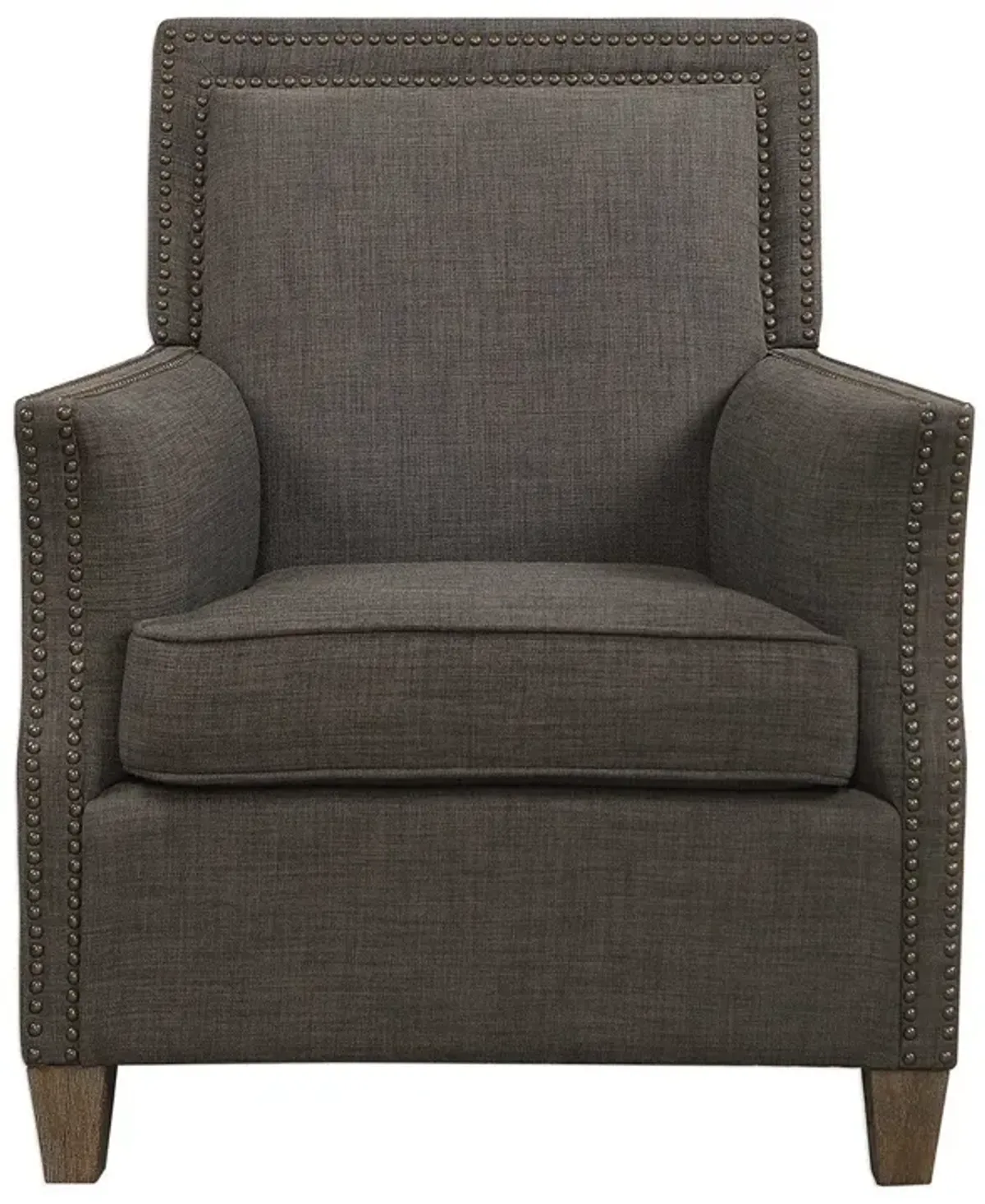 Uttermost Darick Charcoal Arm Chair