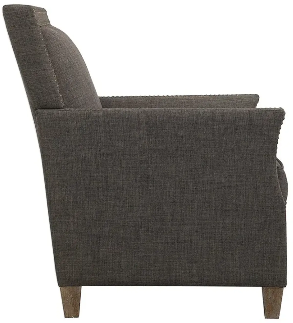 Uttermost Darick Charcoal Arm Chair