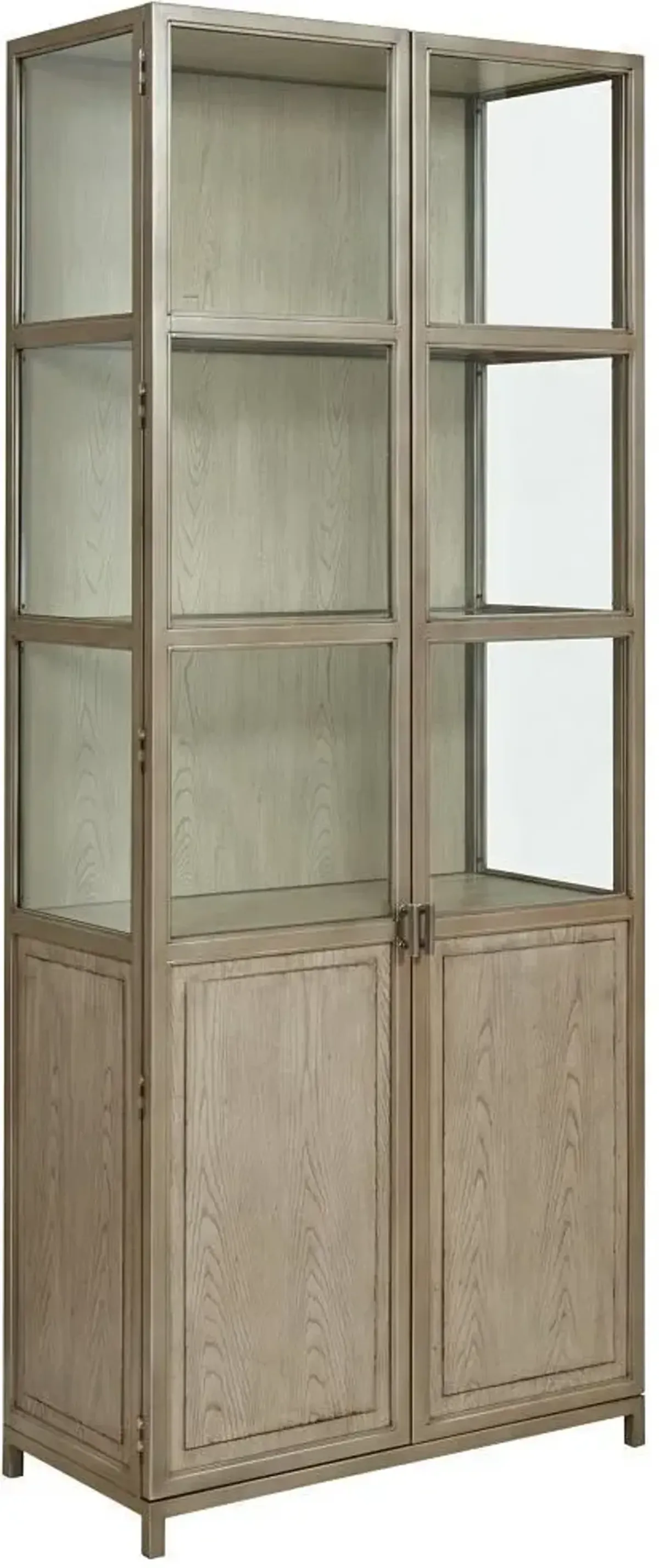 American Drew West Fork Blackwell Taupe Display Cabinet