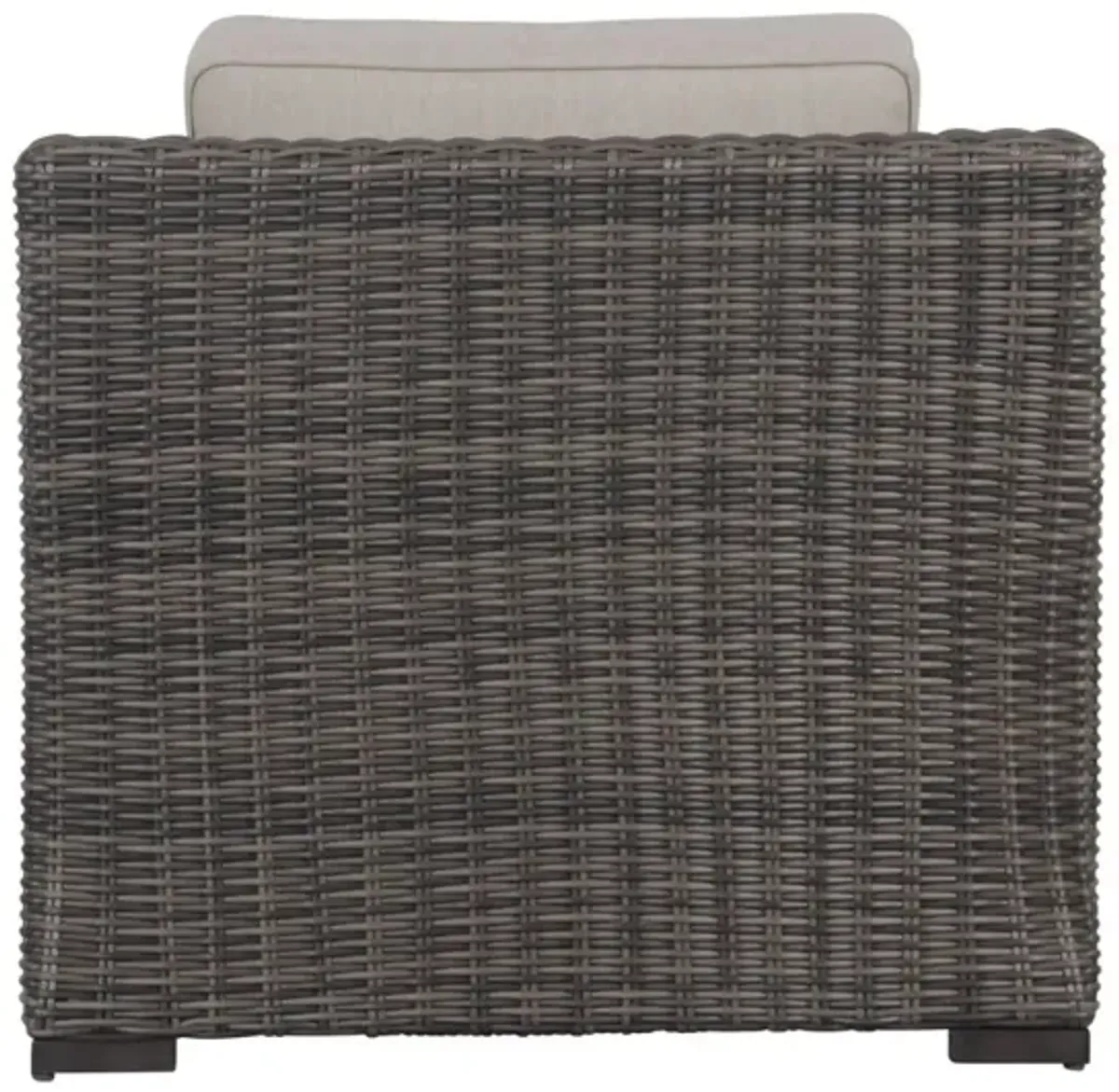 Steve Silver Jones Lounge Chair With Half-Round Brown Resin Wicker