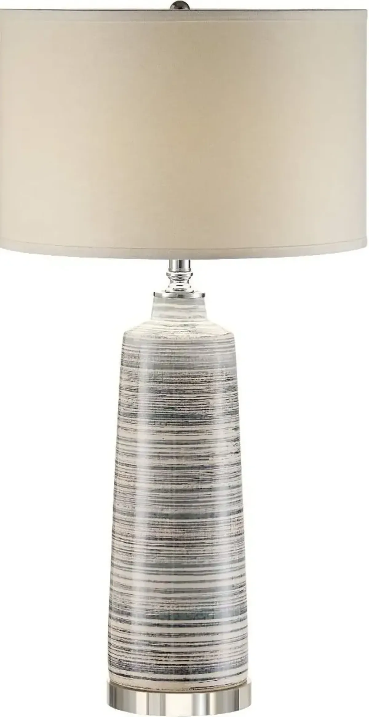 Crestview Baron Soft Blue & Grey Table Lamp