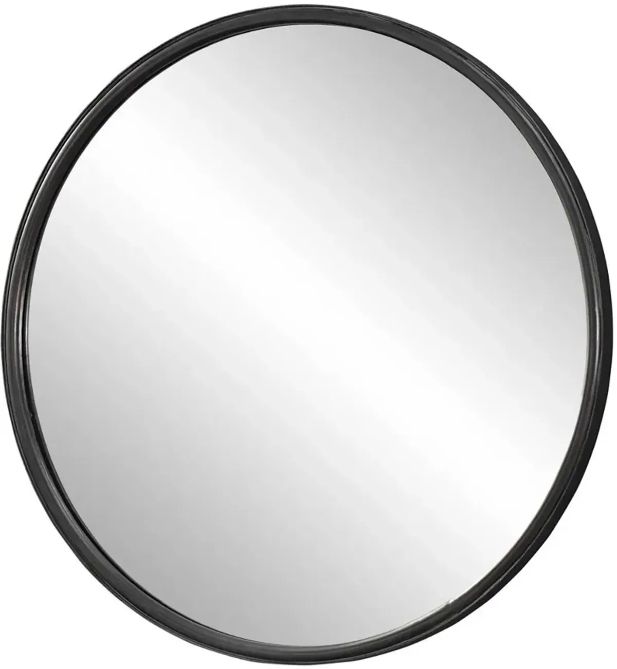 Uttermost Dawsyn Aged Black Round Mirror