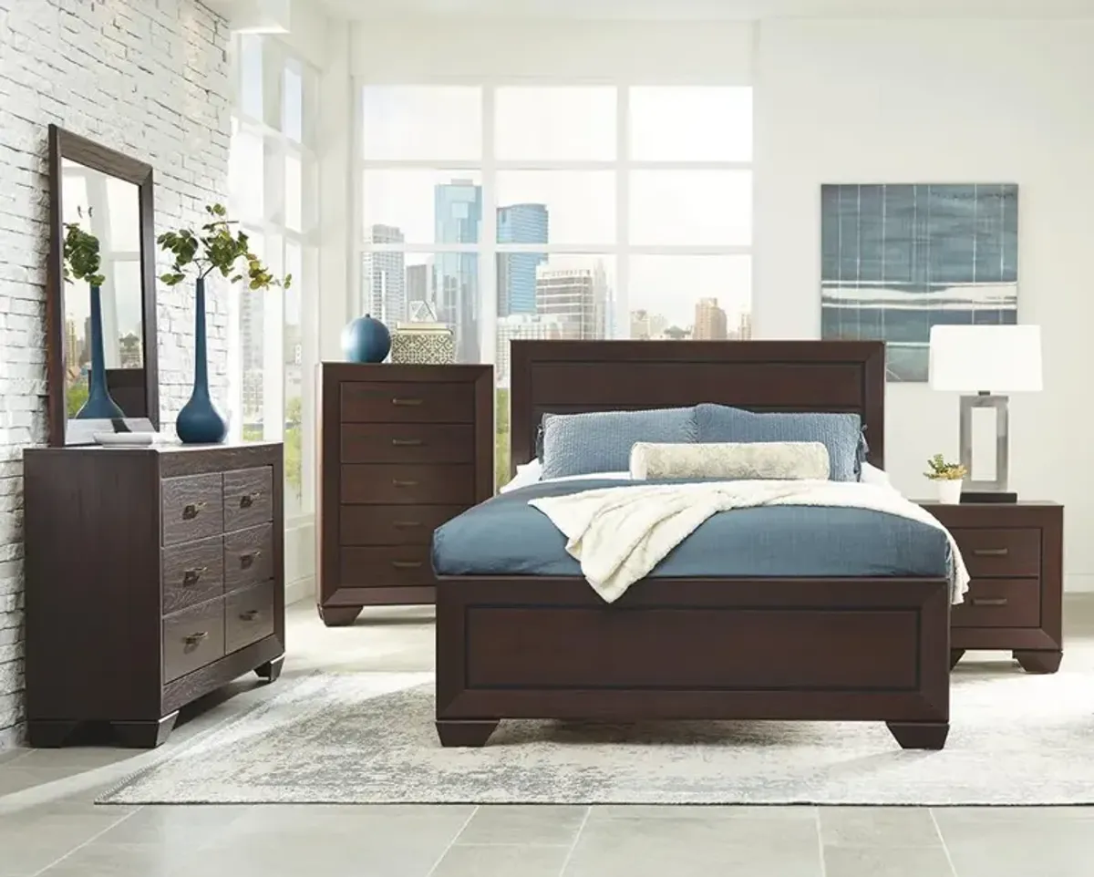 Coaster Kauffman Wood California King Panel Bed Dark Cocoa