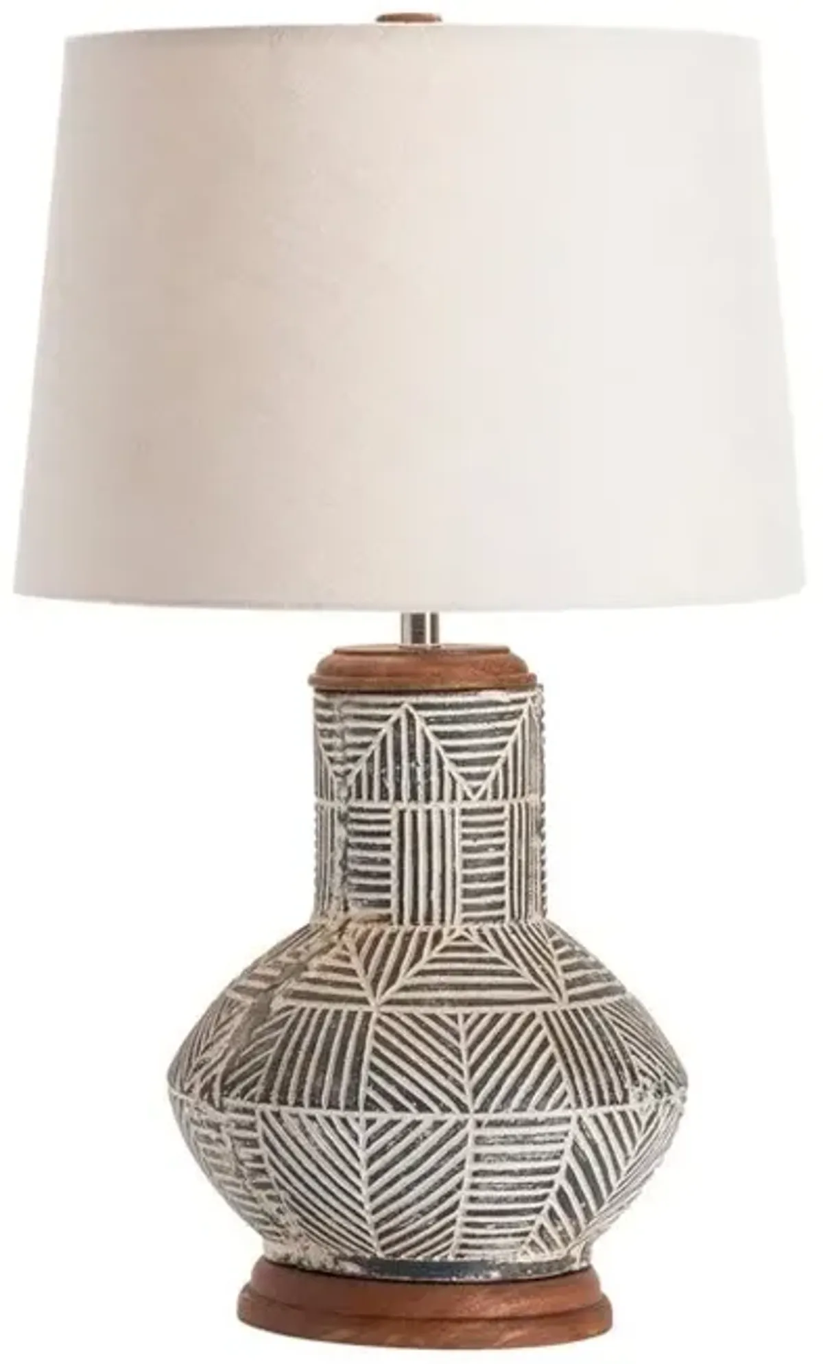 MONTEREY BEIGE/DARK BROWN TABLE LAMP