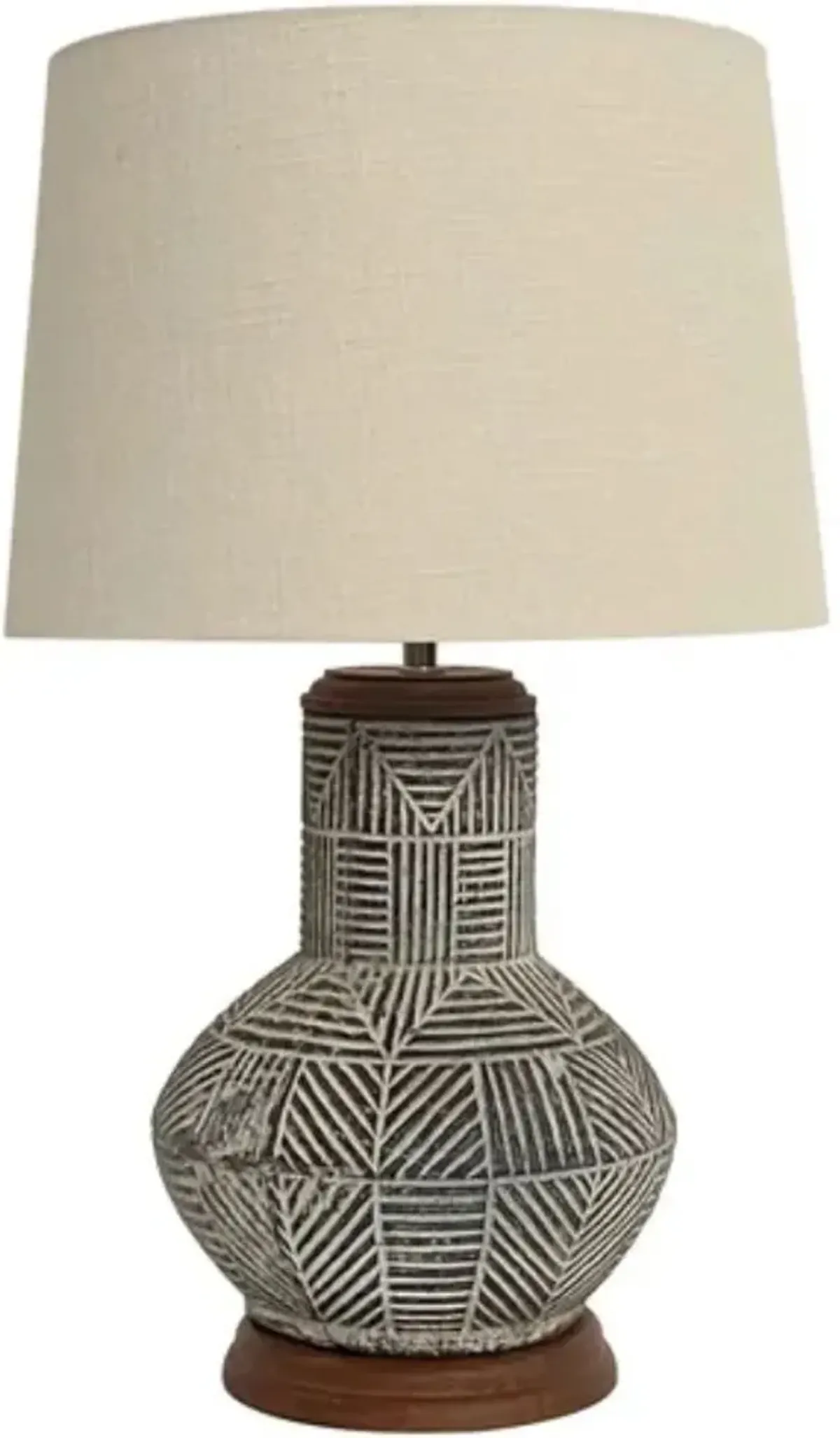 Crestview Monterey Beige/Dark Brown Table Lamp