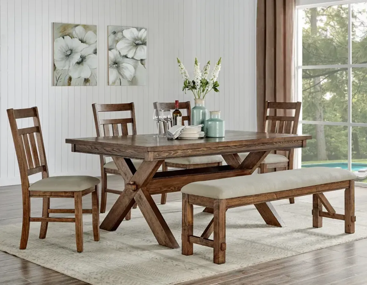 Powell Turino Rustic Umber 6-Piece Dining Set