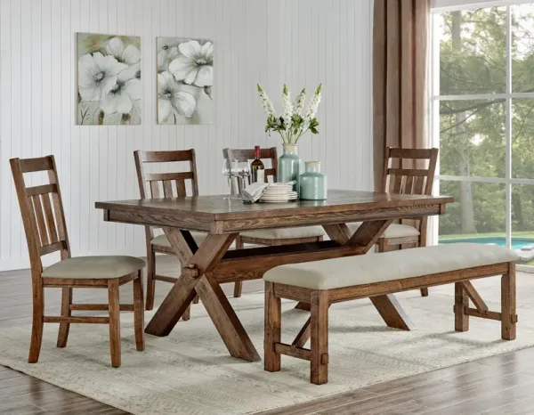 Powell Turino Rustic Umber 6-Piece Dining Set