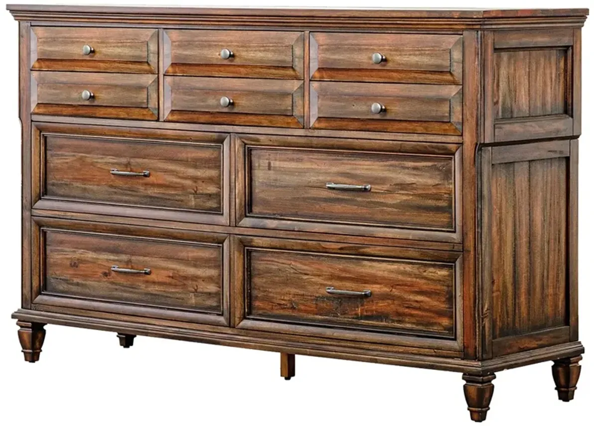 Coaster Avenue 8-Drawer Dresser Weathered Burnished Brown