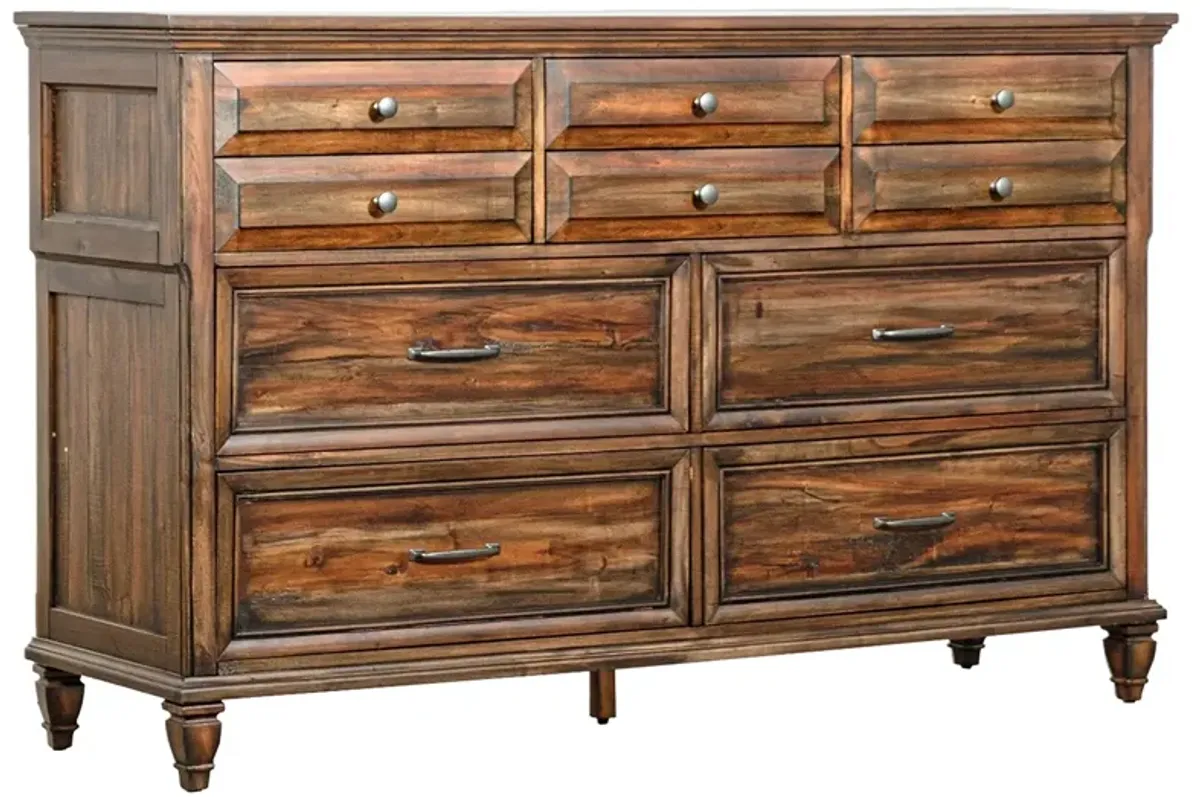 Coaster Avenue 8-Drawer Dresser Weathered Burnished Brown