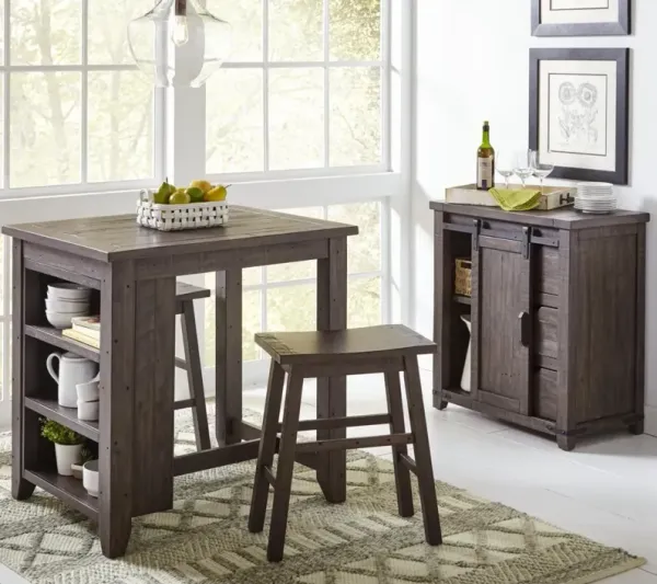 Jofran Madison County 3-Piece Counter Set Barnwood