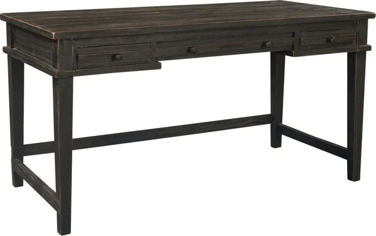 Aspenhome Reeds Farm Weathered Black Writing Desk