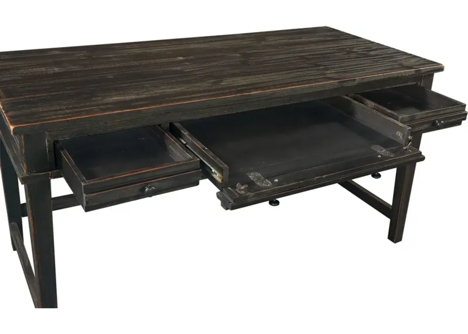 Aspenhome Reeds Farm Weathered Black Writing Desk