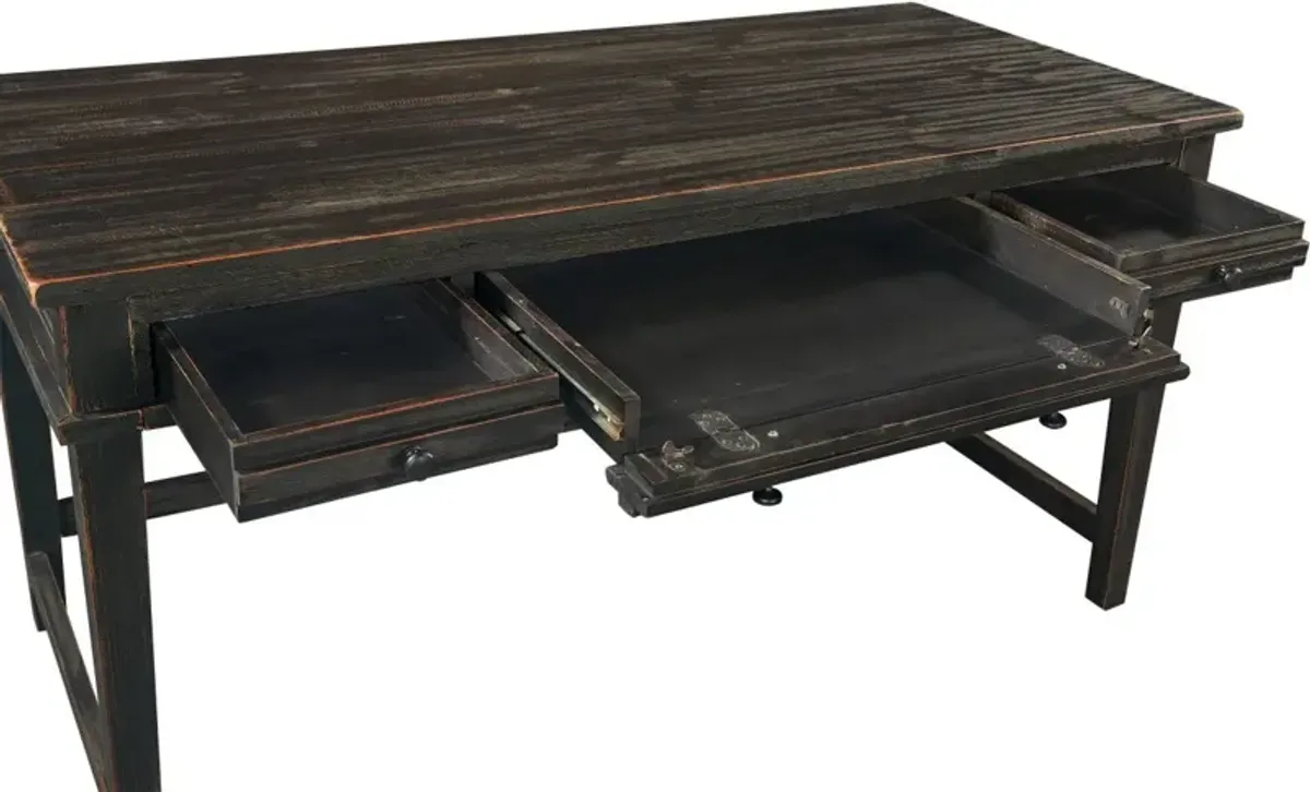 Aspenhome Reeds Farm Weathered Black Writing Desk