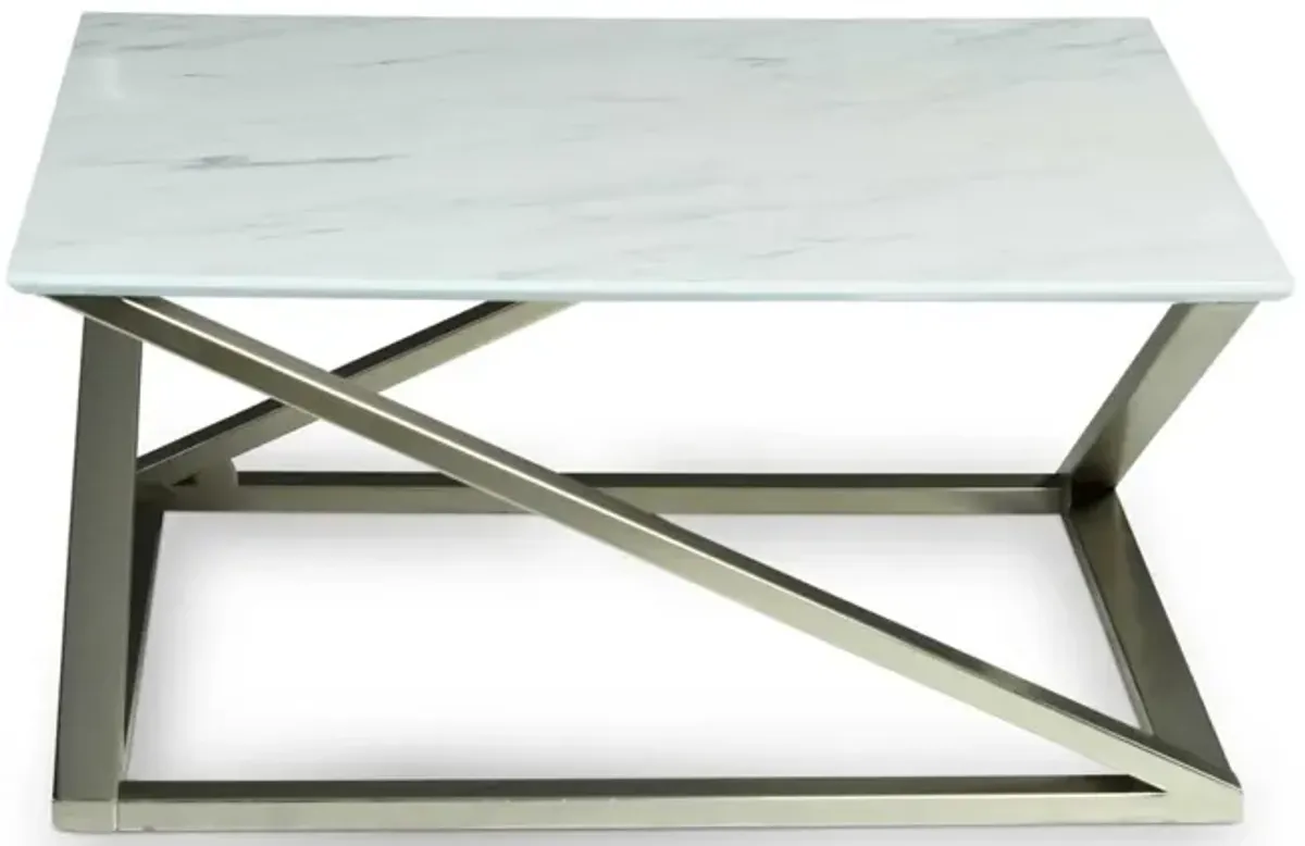 Steve Silver Zurich White Cocktail Table