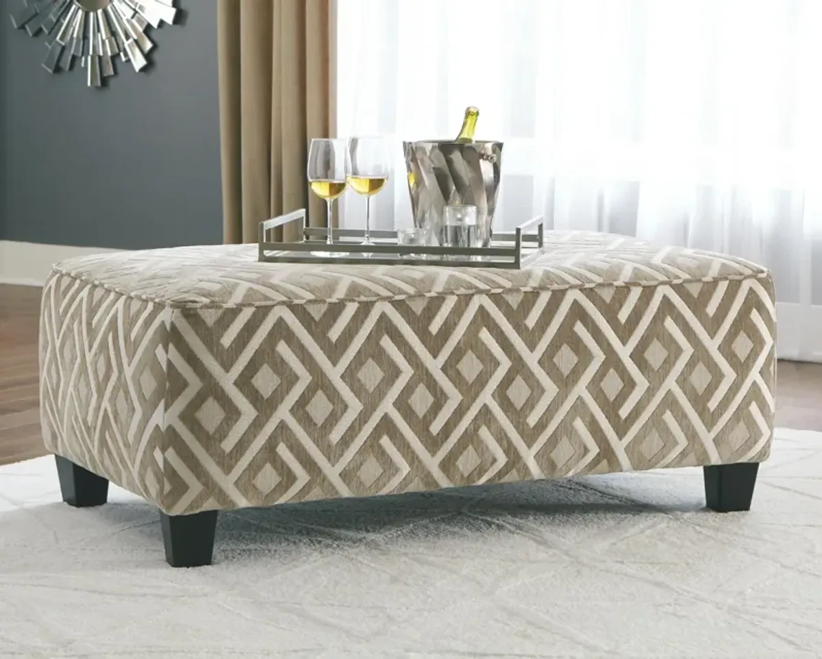 Ashley Dovemont Putty Oversized Accent Ottoman