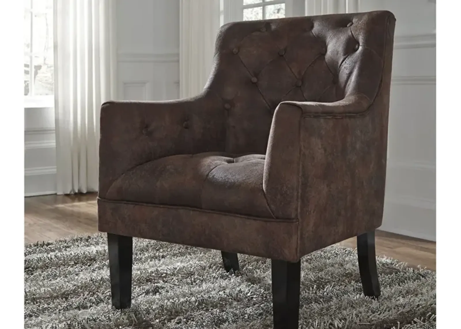 Ashley Drakelle Mahogany Accent Armchair