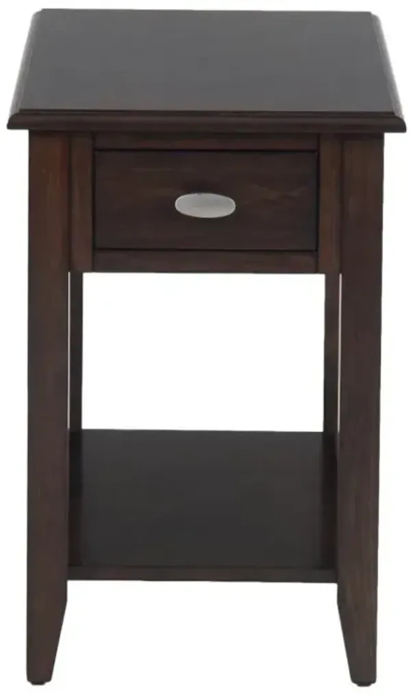 Jofran Merlot Chairside Table