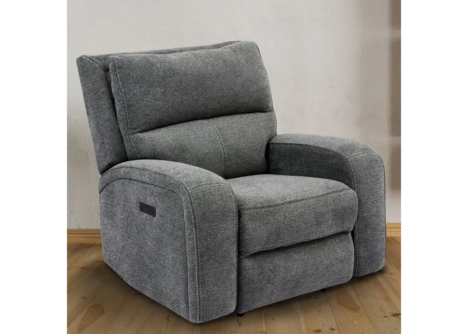 Parker House Polaris Collection Recliner in Bizmark Grey