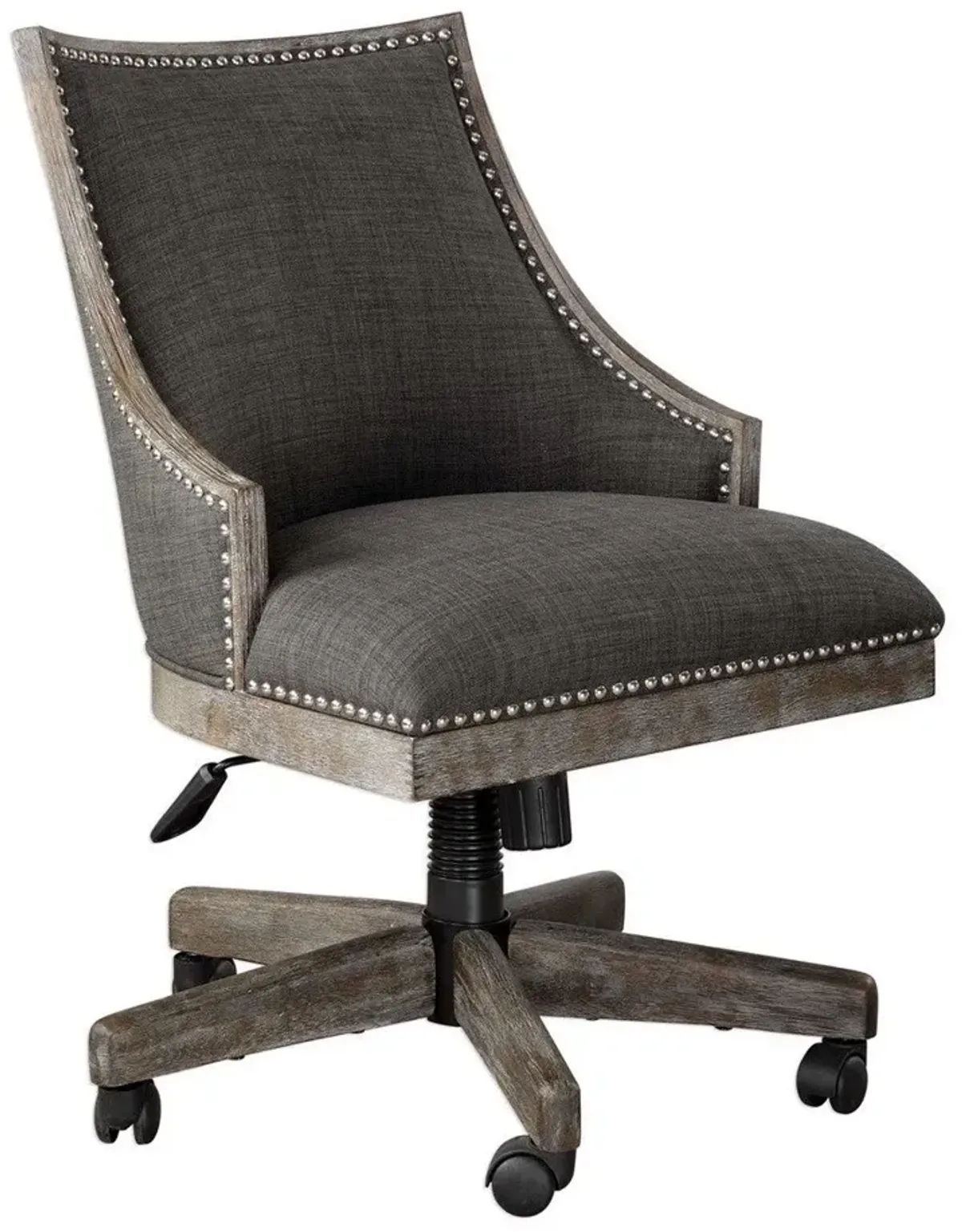 Uttermost Aidrian Heavy Gray Desk Chair