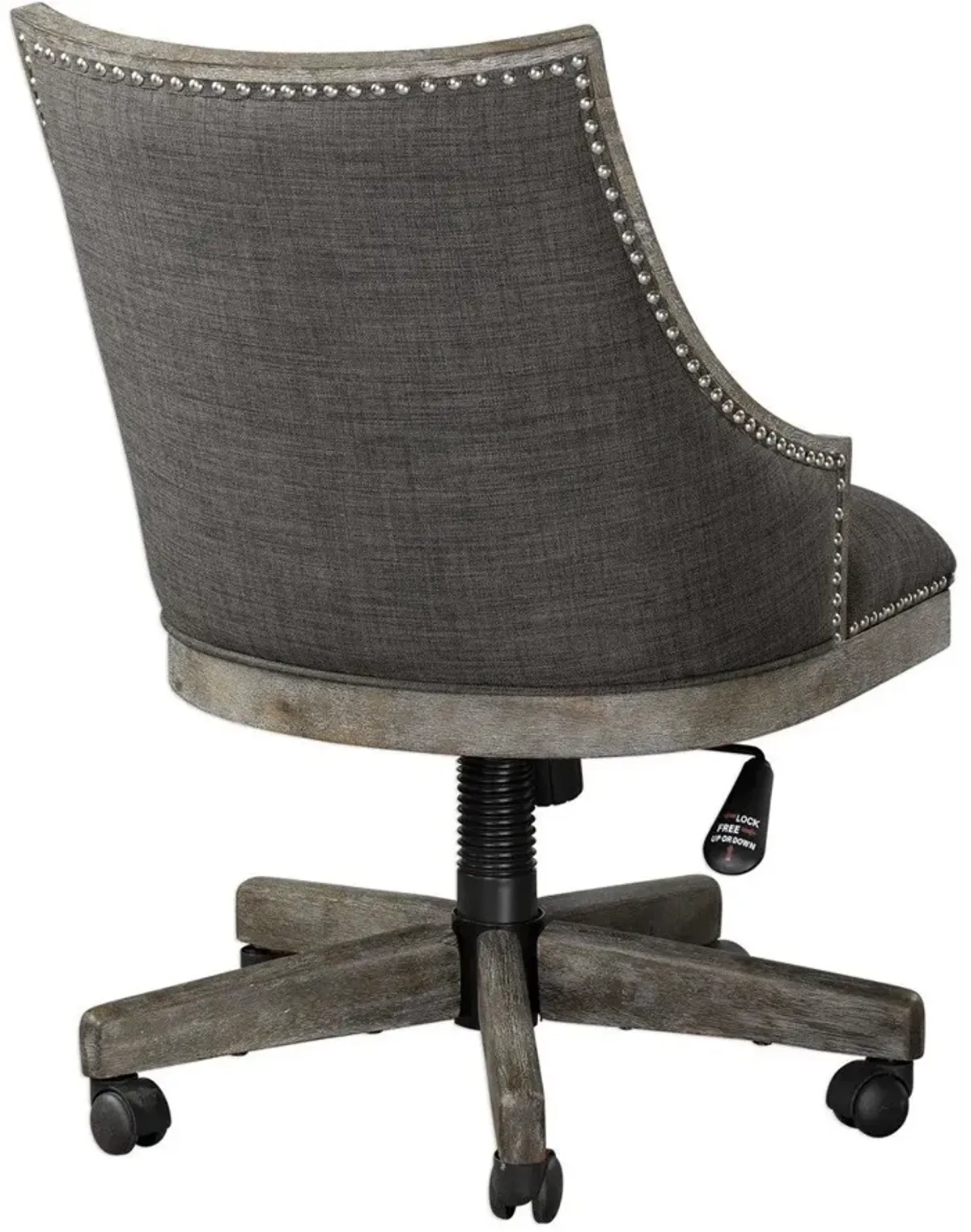 Uttermost Aidrian Heavy Gray Desk Chair