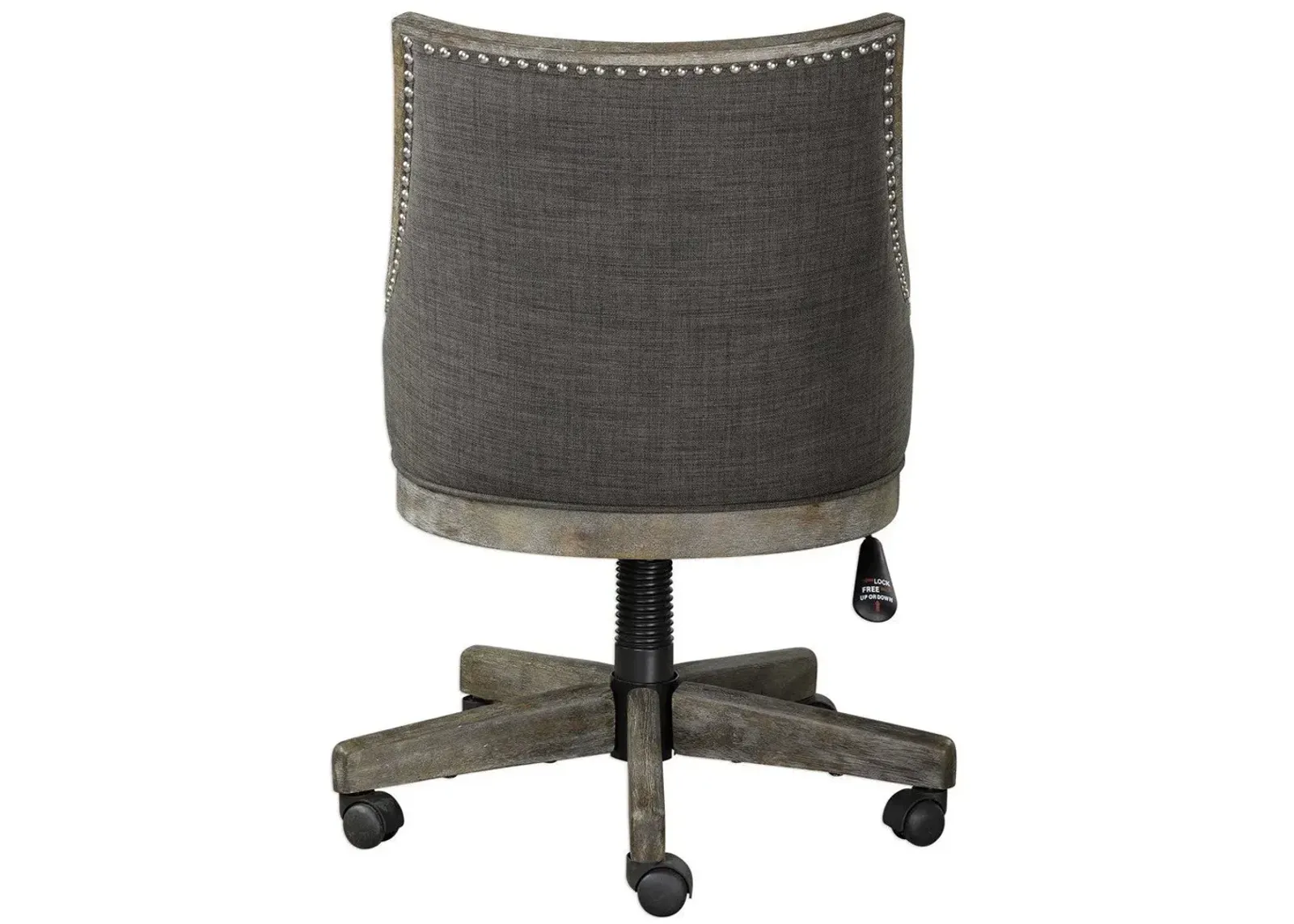 Uttermost Aidrian Heavy Gray Desk Chair